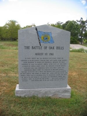 The Battle of Oak Hills Marker image. Click for full size.