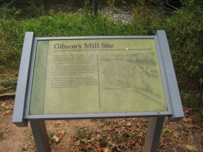 Gibson's Mill Site Marker image. Click for full size.