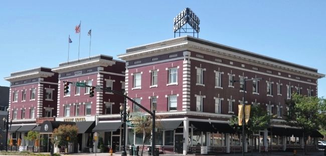 The Peery Hotel and Congregation B'Nai Israel Marker. Click for full size. The Peery Hotel and Congregation B'Nai Israel Marker image. Click for full size.