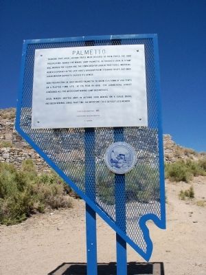 Palmetto Marker. Click for full size. Palmetto Marker image. Click for full size.