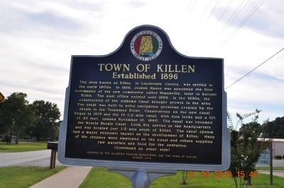 Town of Killen Marker (Side 1) image. Click for full size.