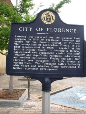 City of Florence Marker image. Click for full size.