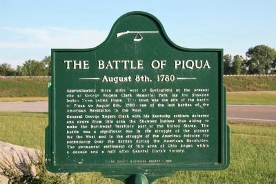The Battle of Piqua Marker image. Click for full size.