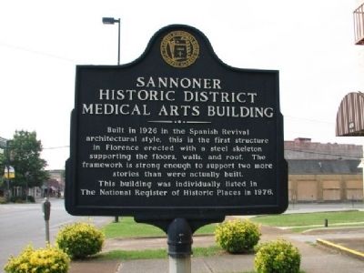 Sannoner Historic District Medical Arts Building Marker image. Click for full size.