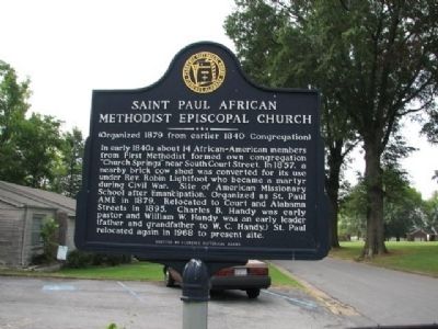 Saint Paul African Methodist Episcopal Church Marker image. Click for full size.