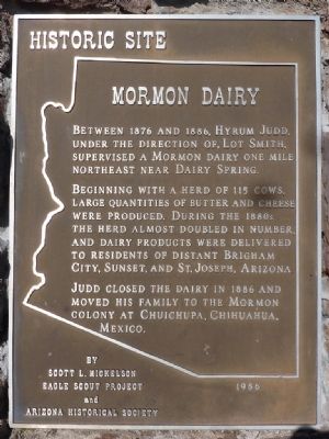 Mormon Dairy Marker image. Click for full size.