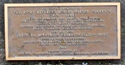 The Right Reverend & Mrs Robert Harper Clarkson Marker image. Click for full size.