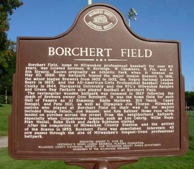 Borchert Field Marker image. Click for full size.