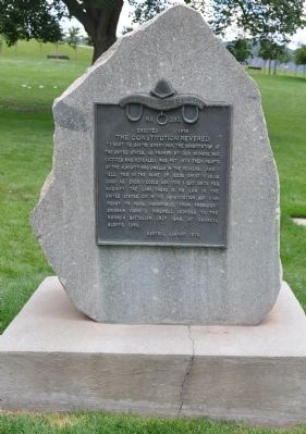 The Constitution Revered Monument and Marker image. Click for full size.