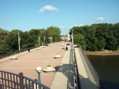 The 'Old Main Street Bridge' View from Lafayette, Indiana image. Click for full size.