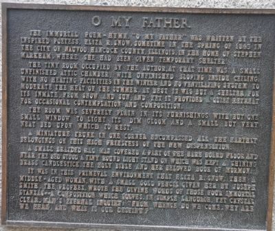 History of Poem-Hymn "O My Father" image. Click for full size.