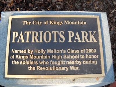 Patriots Park Marker. Click for full size. Patriots Park Marker image. Click for full size.