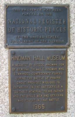 Hindman Hall Museum Marker image. Click for full size.