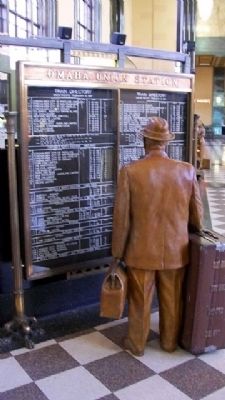 Omaha Union Station Train Board. Click for full size. Omaha Union Station Train Board image. Click for full size.