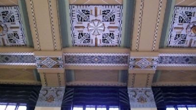 Omaha Union Station Art Deco Ceiling. Click for full size. Omaha Union Station Art Deco Ceiling image. Click for full size.