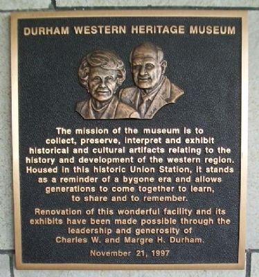 Durham Museum Marker image. Click for full size.