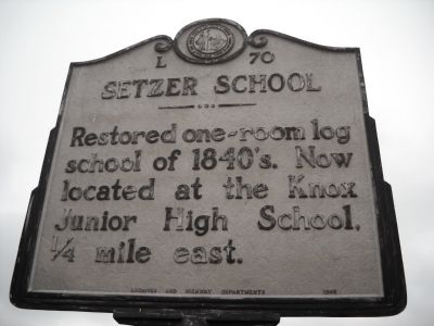 Setzer School Marker image. Click for full size.