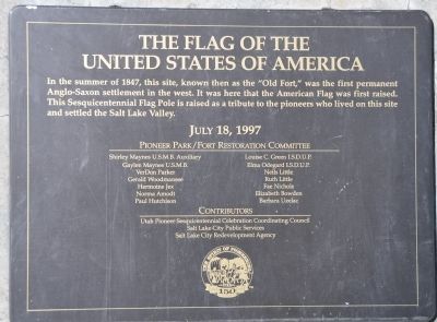 The Flag of the United States of America Marker. Click for full size. The Flag of the United States of America Marker image. Click for full size.