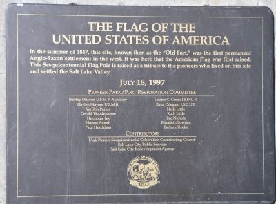The Flag of the United States of America Marker image. Click for full size.