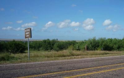 View from the Battle of Palmito Ranch Marker toward Port Isabel and South Padre Island image. Click for full size.