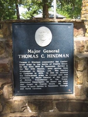 Major General Thomas C. Hindman Marker image. Click for full size.