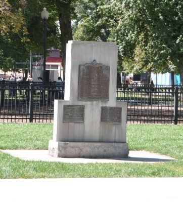 Utah's First Fort Monument and Marker Plaques image. Click for full size.