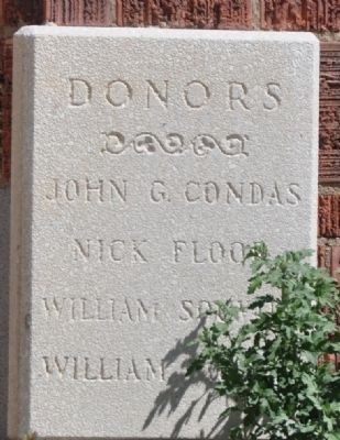 Donor Plaque at Northwest Corner of Cathedral image. Click for full size.