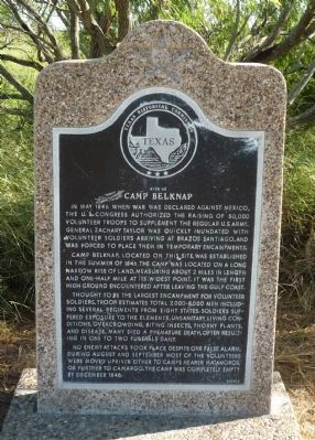 Camp Belnap Marker. Click for full size. Camp Belnap Marker image. Click for full size.