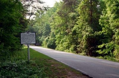 Frederick Hambright Marker -<br>Looking South Along Battlefield Drive image. Click for full size.