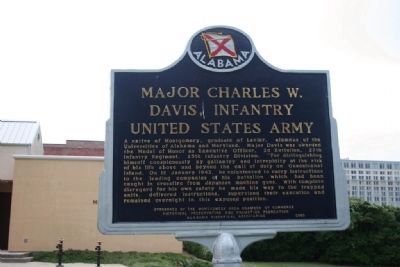 Major Charles W. Davis, Infantry United States Army. Marker image. Click for full size.