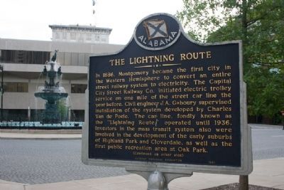 The Lightning Route / Central Bank Building Marker image. Click for full size.