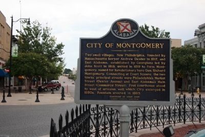 City of Montgomery Marker. Click for full size. City of Montgomery Marker image. Click for full size.