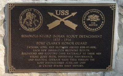 Seminole-Negro Indian Scout Detachment Marker image. Click for full size.