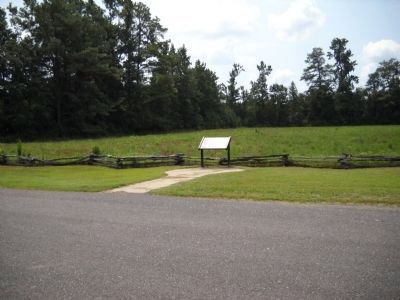 Marker on the Bentonville Battlefield image. Click for full size.