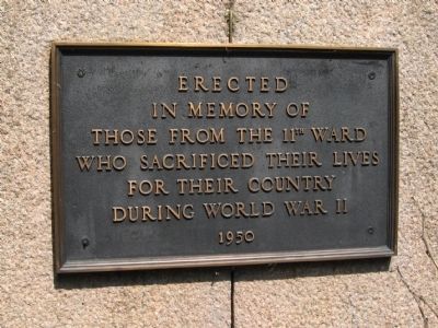 Wooster Square Park Veteran's Memorial Marker image. Click for full size.
