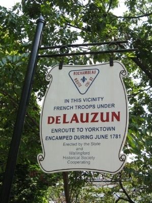 deLauzun Encampment Marker image. Click for full size.