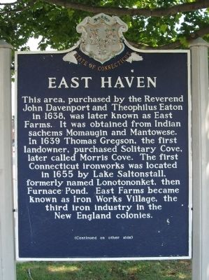 East Haven Marker. Click for full size. East Haven Marker image. Click for full size.