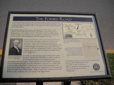 The Forbes Road Marker image. Click for full size.