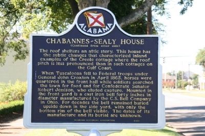 Chabannes - Sealy House Marker Side B image. Click for full size.