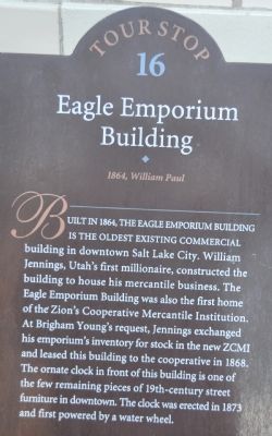 Eagle Emporium Building Marker image. Click for full size.