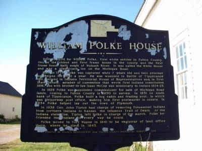 Obverse View - - William Polke House Marker. Click for full size. Obverse View - - William Polke House Marker image. Click for full size.