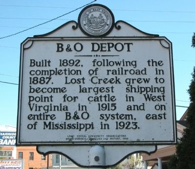 B & O Depot Marker image. Click for full size.