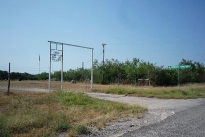 Seminole Indian Scouts' Cemetery entrance image. Click for full size.