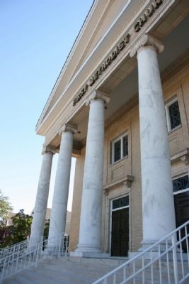 The marble Ionic columns of the Tuscaloosa First United Methodist Church image. Click for full size.