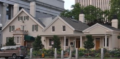 Lion House (left) and Brigham Young's Office (right). Click for full size. Lion House (left) and Brigham Young's Office (right) image. Click for full size.