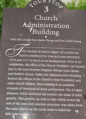 Church Administration Building Marker image. Click for full size.