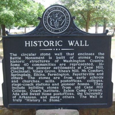 Historic Wall Marker image. Click for full size.
