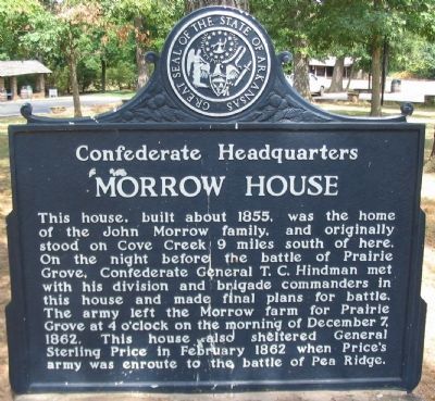 Morrow House Marker image. Click for full size.