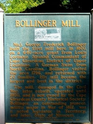 Bollinger Mill/Burfordville Covered Bridge Marker image. Click for full size.