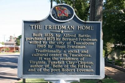 The Friedman Home Marker image. Click for full size.